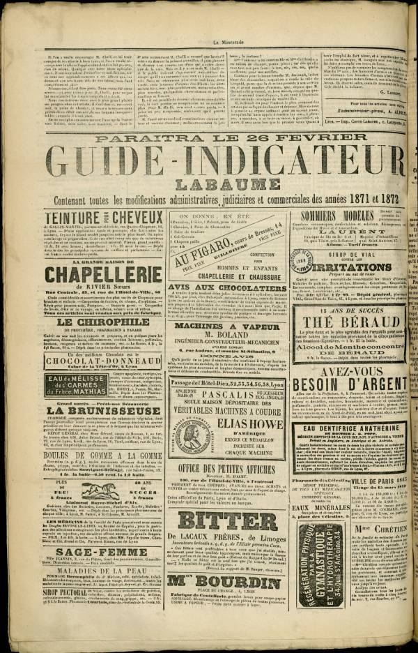 
						Affichage en mode lecture de la page
					