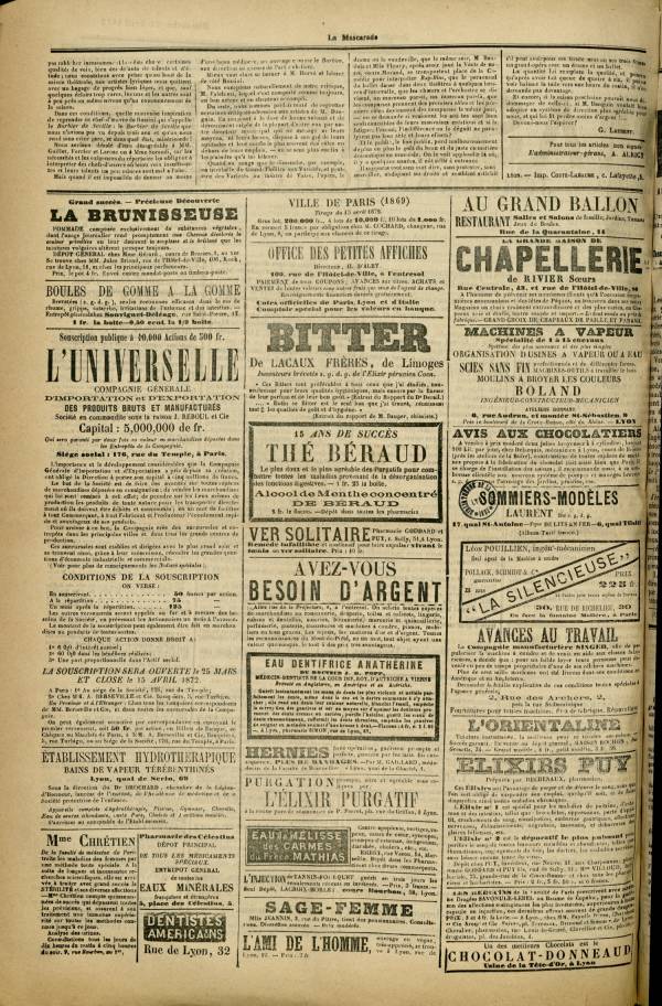 
						Affichage en mode lecture de la page
					