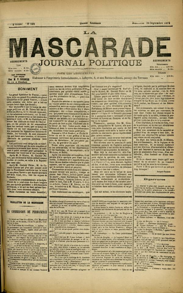 
						Affichage en mode lecture de la page
					