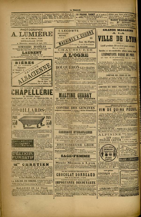 
						Affichage en mode lecture de la page
					
