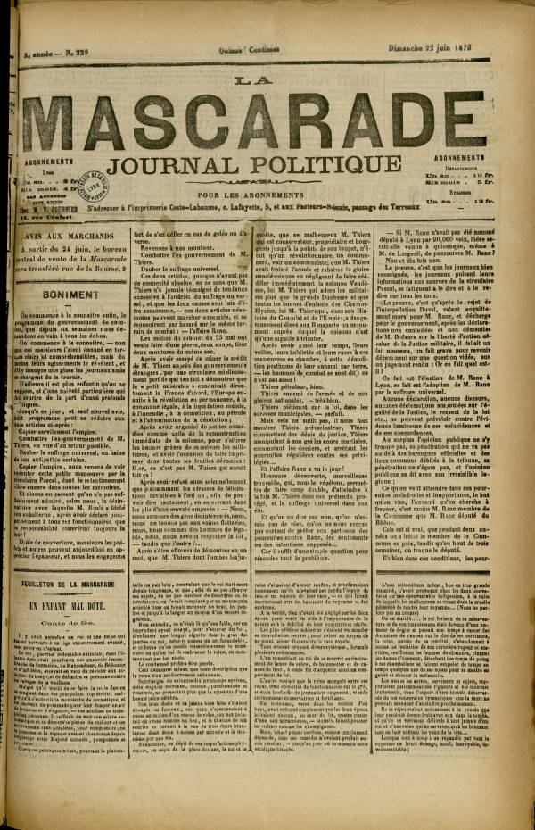 
						Affichage en mode lecture de la page
					