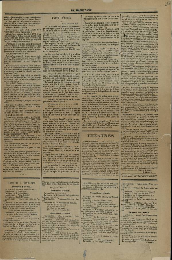 
						Affichage en mode lecture de la page
					