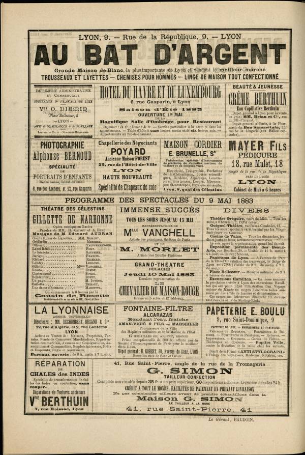 
						Affichage en mode lecture de la page
					