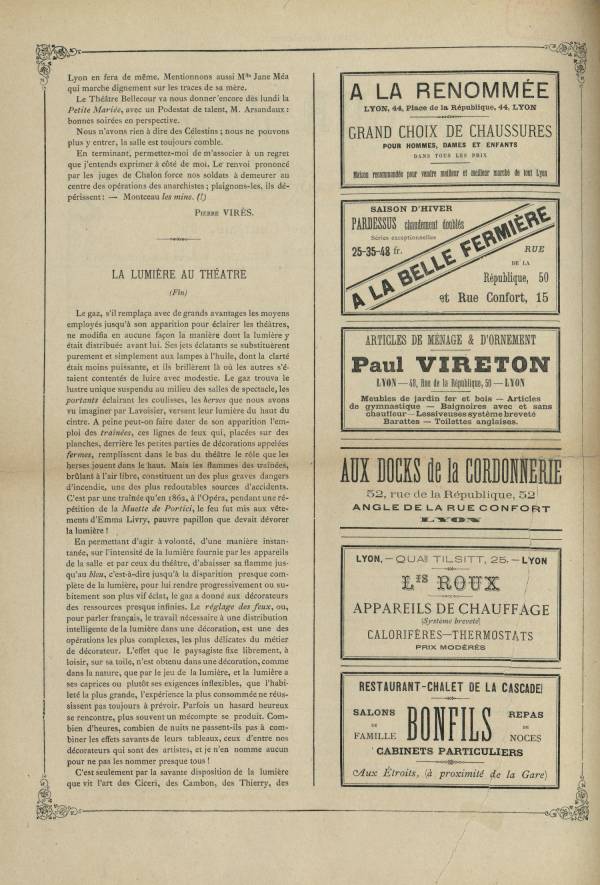 
						Affichage en mode lecture de la page
					