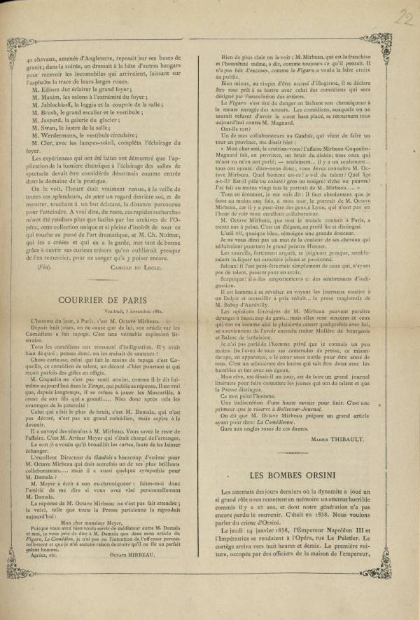 
						Affichage en mode lecture de la page
					