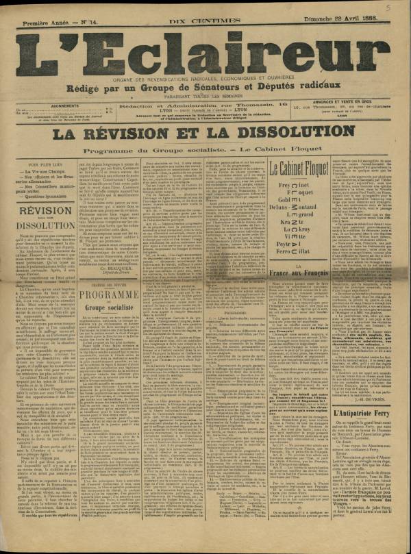 
						Affichage en mode lecture de la page
					