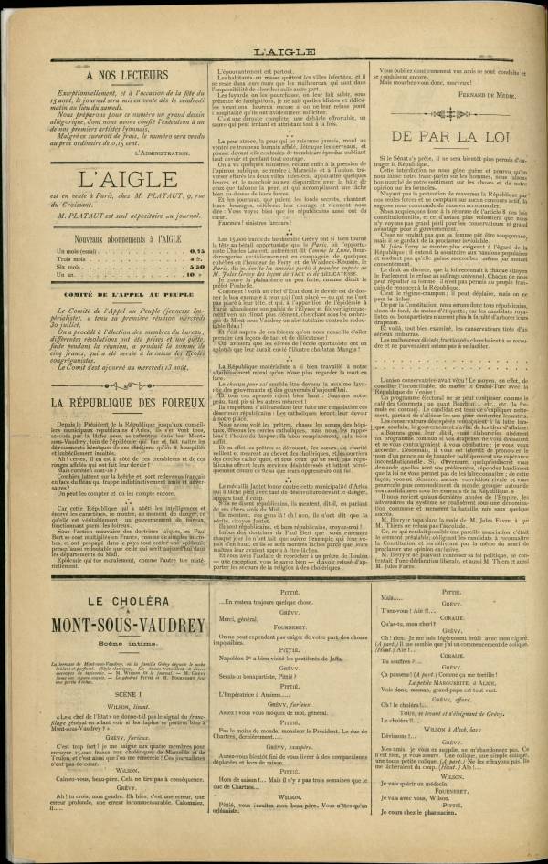 
						Affichage en mode lecture de la page
					
