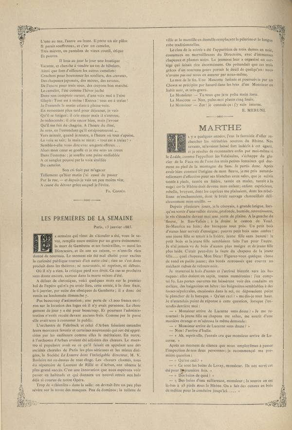 
						Affichage en mode lecture de la page
					