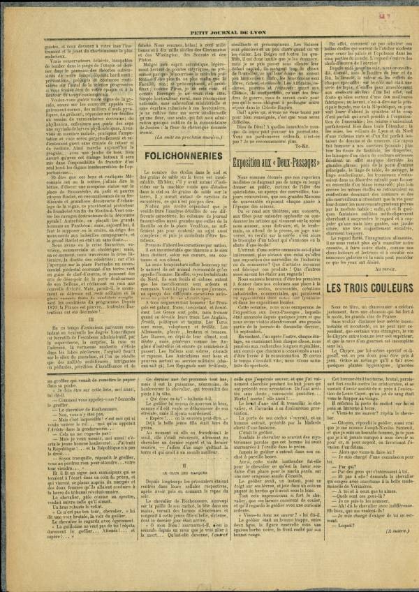 
						Affichage en mode lecture de la page
					
