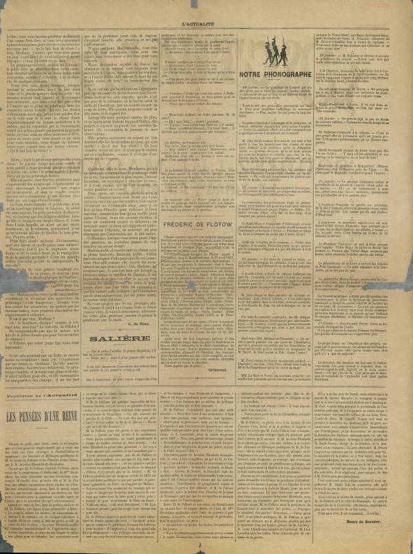 
						Affichage en mode lecture de la page
					