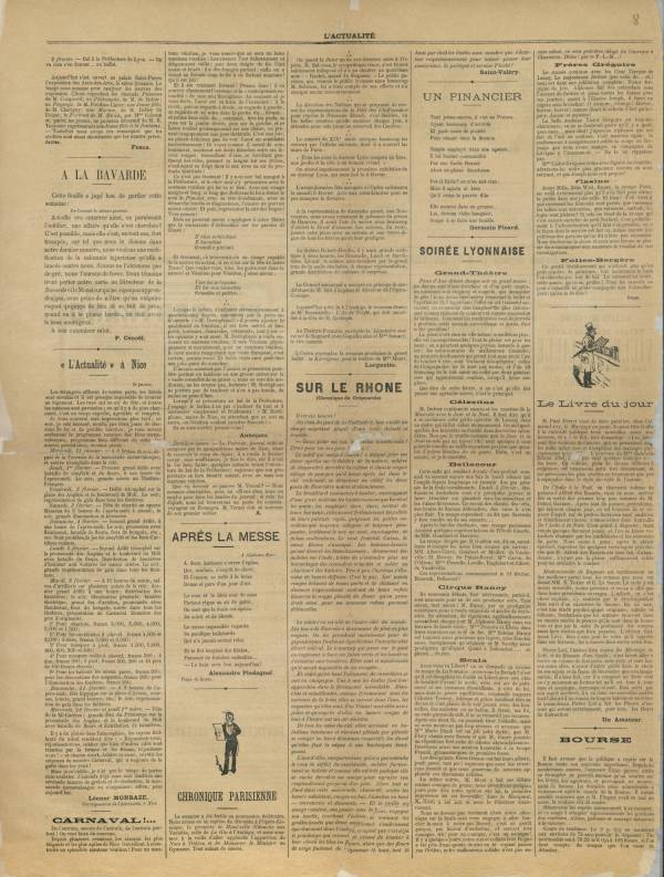 
						Affichage en mode lecture de la page
					