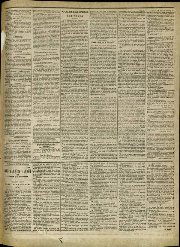 
						Affichage en mode lecture de la page
					