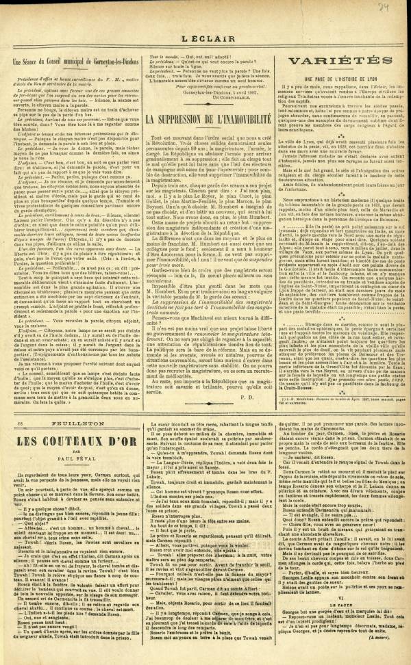 
						Affichage en mode lecture de la page
					