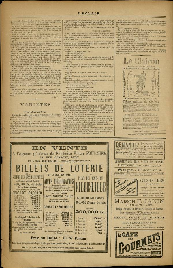 
						Affichage en mode lecture de la page
					