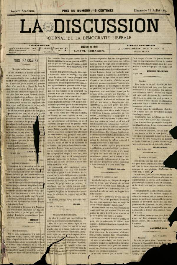 
						Affichage en mode lecture de la page
					