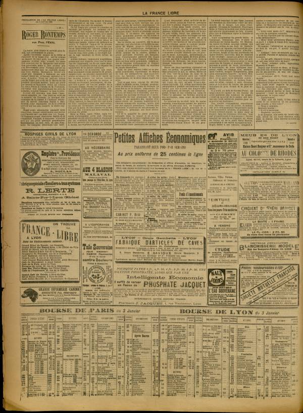 
						Affichage en mode lecture de la page
					