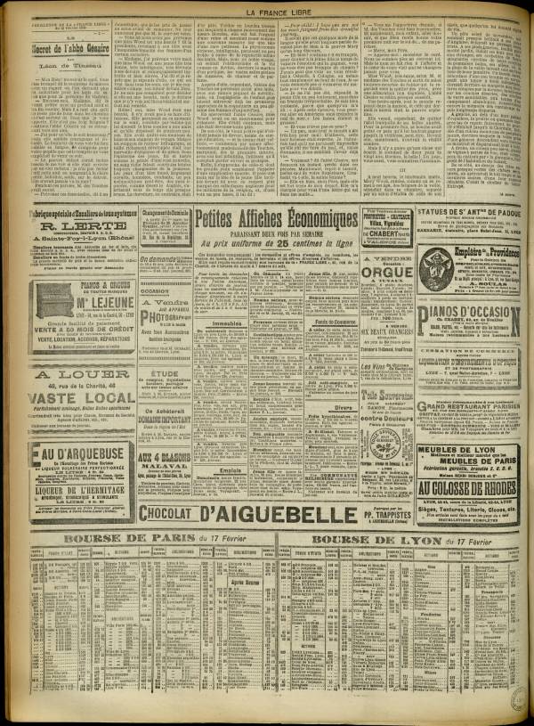 
						Affichage en mode lecture de la page
					