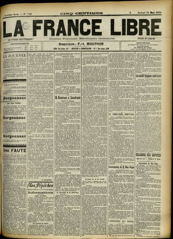 
						Affichage en mode lecture de la page
					