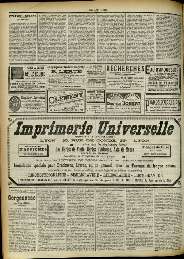 
						Affichage en mode lecture de la page
					