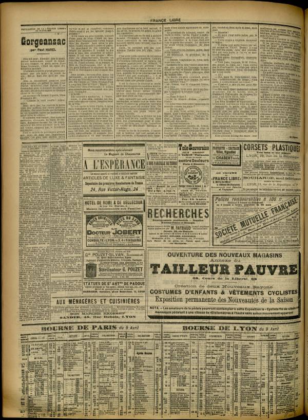 
						Affichage en mode lecture de la page
					