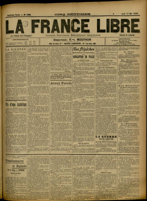 
						Affichage en mode lecture de la page
					