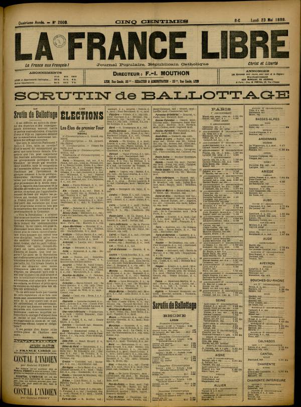 
						Affichage en mode lecture de la page
					