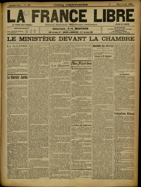 
						Affichage en mode lecture de la page
					