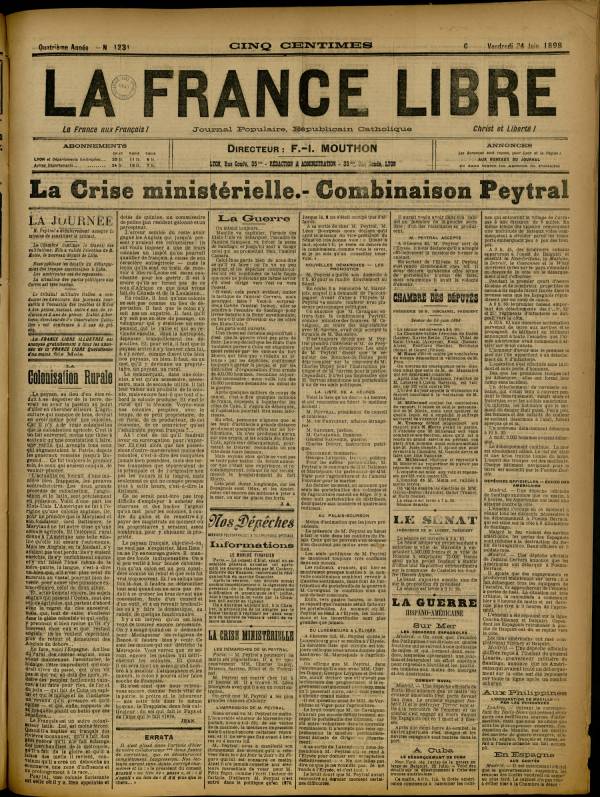 
						Affichage en mode lecture de la page
					