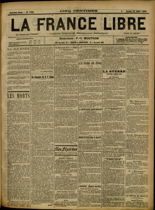 
						Affichage en mode lecture de la page
					