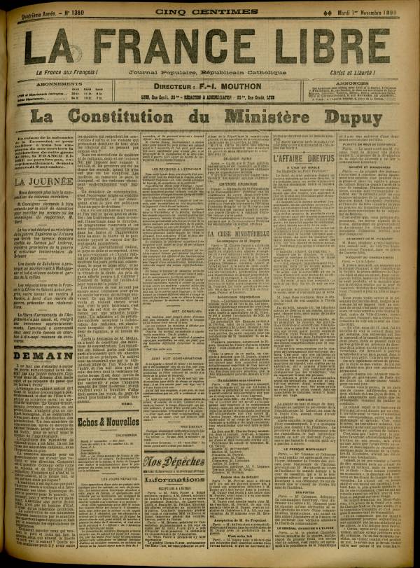 
						Affichage en mode lecture de la page
					