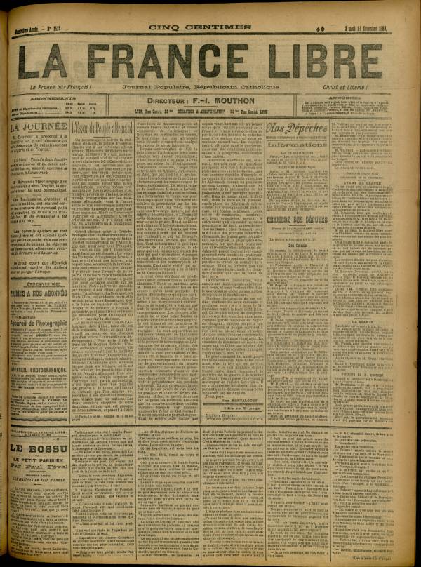 
						Affichage en mode lecture de la page
					