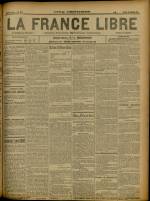LA FRANCE LIBRE, Quatrième Année - N°1417