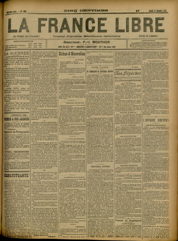 
						Affichage en mode lecture de la page
					