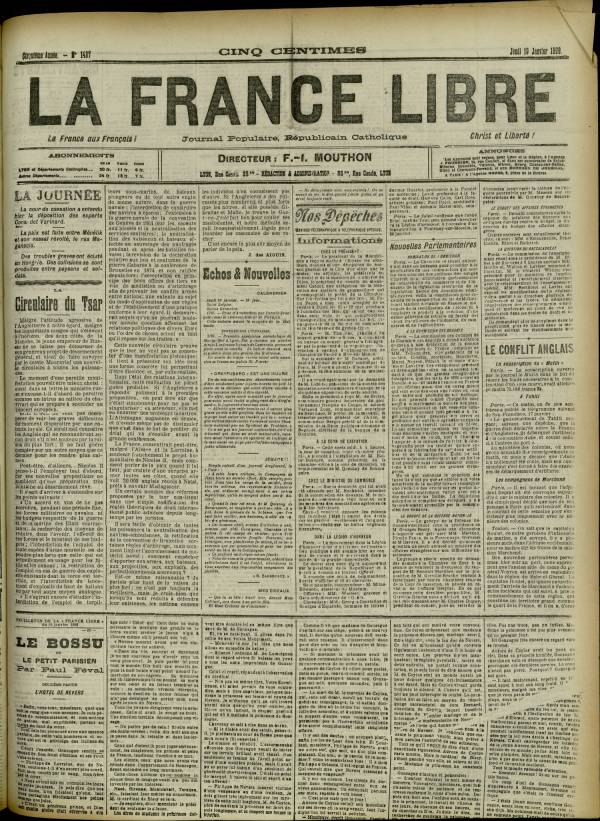 
						Affichage en mode lecture de la page
					