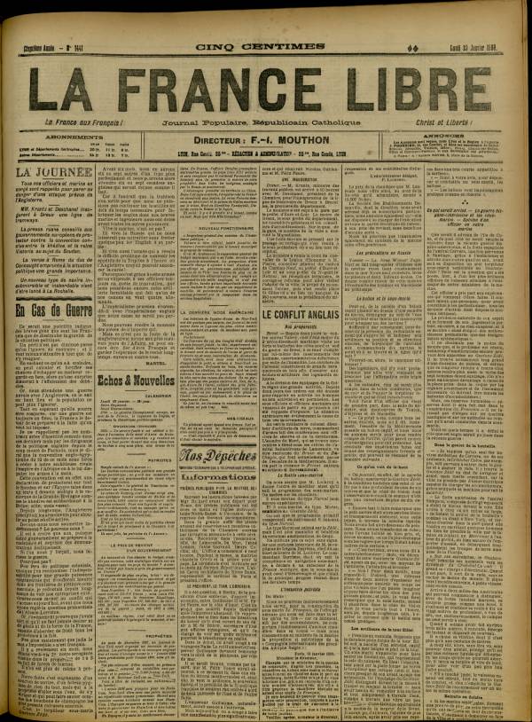 
						Affichage en mode lecture de la page
					
