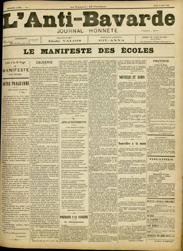 
						Affichage en mode lecture de la page
					