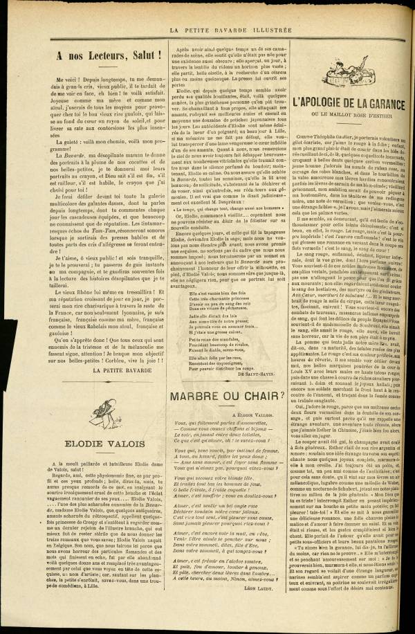 
						Affichage en mode lecture de la page
					