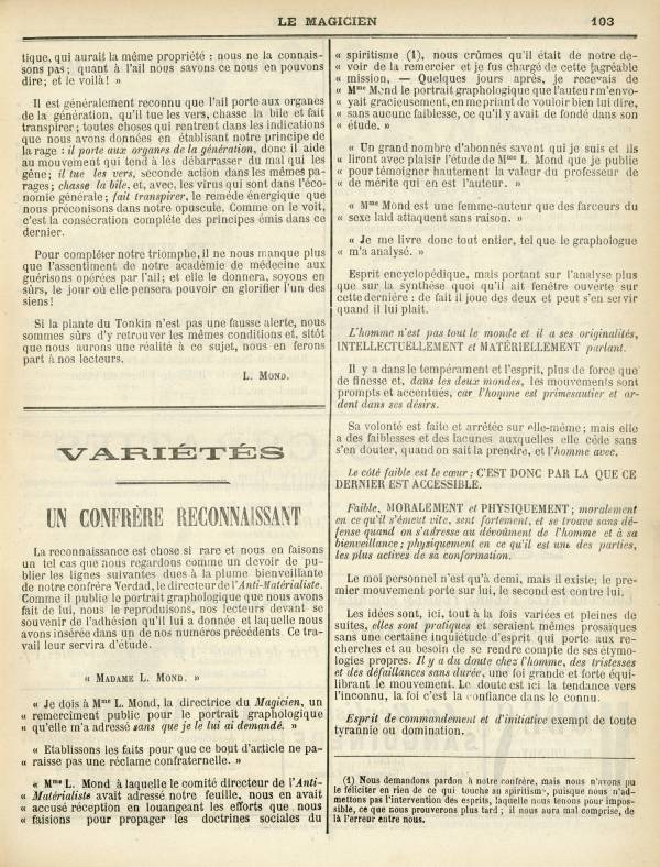 
						Affichage en mode lecture de la page
					