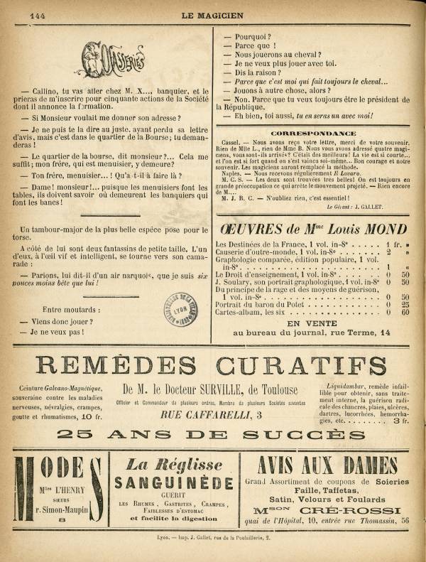 
						Affichage en mode lecture de la page
					