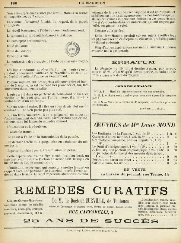 
						Affichage en mode lecture de la page
					