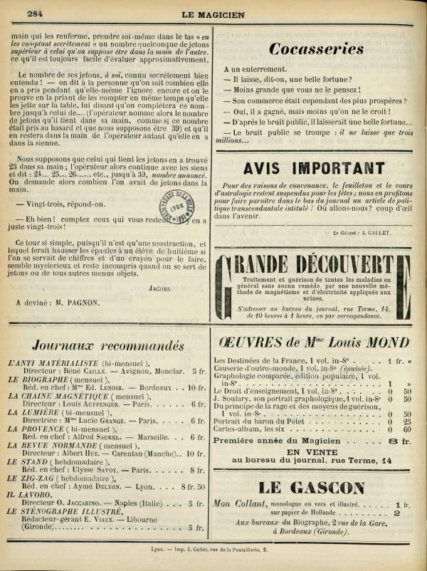
						Affichage en mode lecture de la page
					