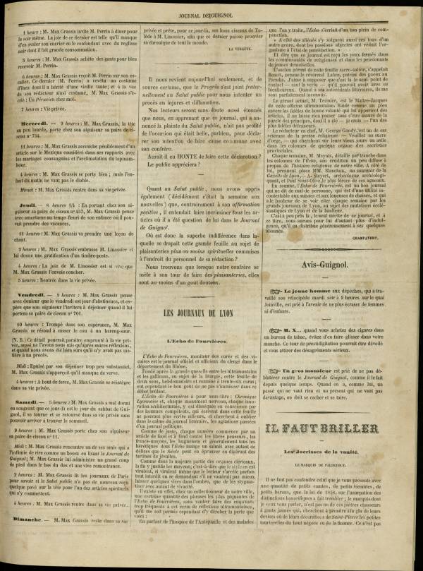
						Affichage en mode lecture de la page
					
