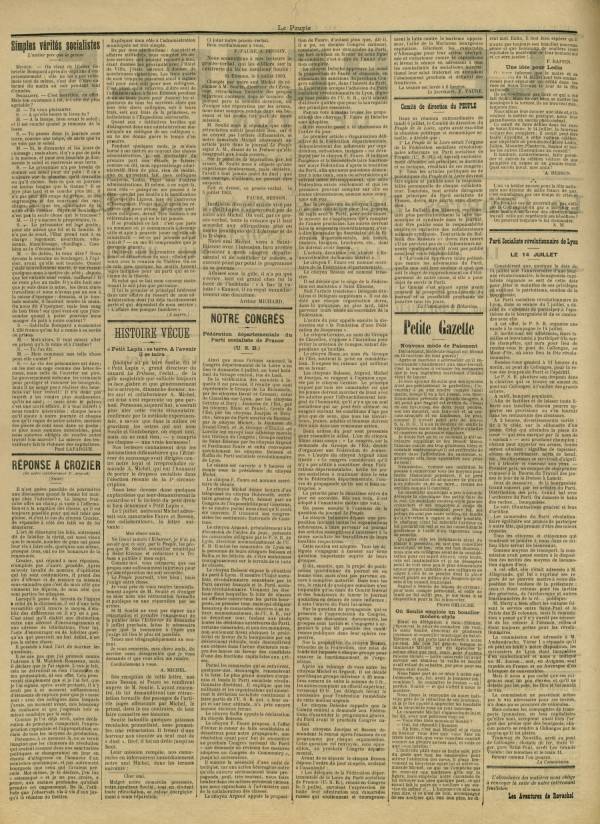 
						Affichage en mode lecture de la page
					