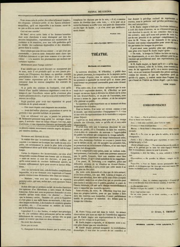 
						Affichage en mode lecture de la page
					