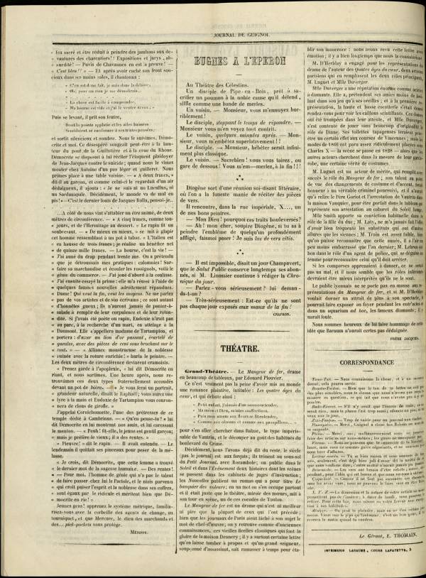 
						Affichage en mode lecture de la page
					