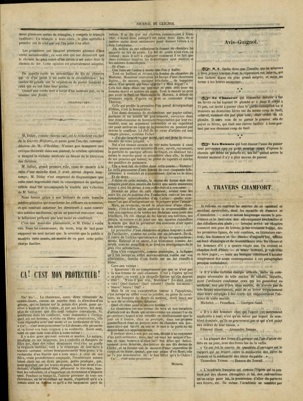 
						Affichage en mode lecture de la page
					