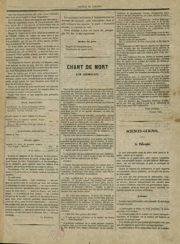 
						Affichage en mode lecture de la page
					