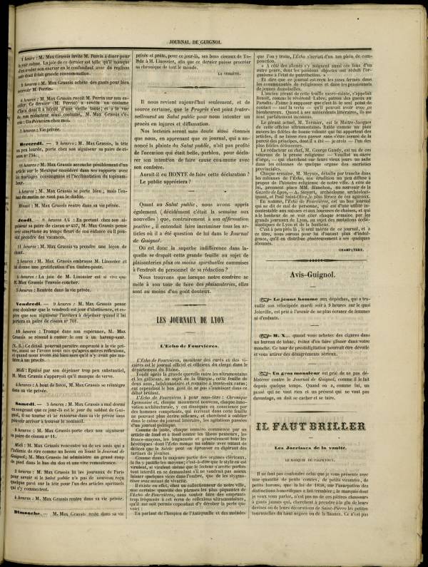 
						Affichage en mode lecture de la page
					