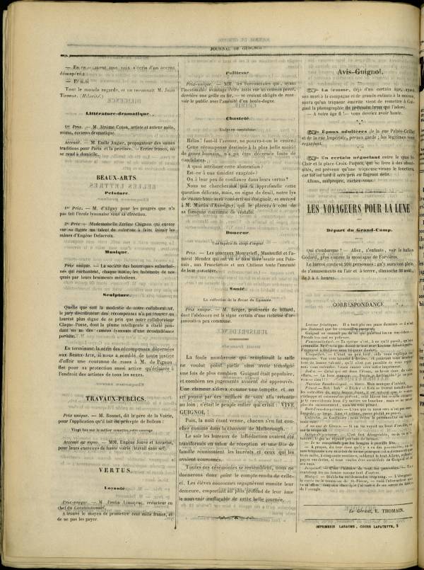 
						Affichage en mode lecture de la page
					
