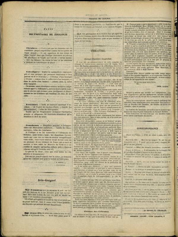 
						Affichage en mode lecture de la page
					